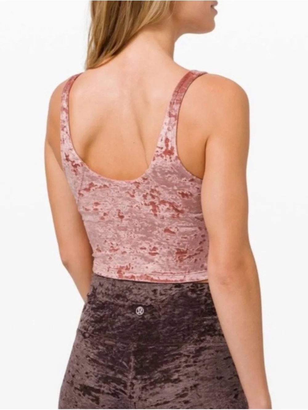lululemon athletica Align Tank Crop Top Crushed Velvet Soft Cranberry, Women’s 8
